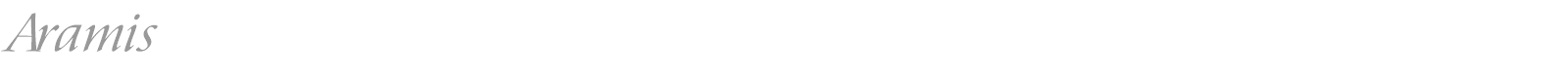 Aramis Italic font preview